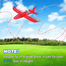 Avião planador elétrico de espuma, lançado à mão, com luz LED e voo automático. Brinquedo infantil para crianças, ideal para atividades ao ar livre. Presente perfeito.